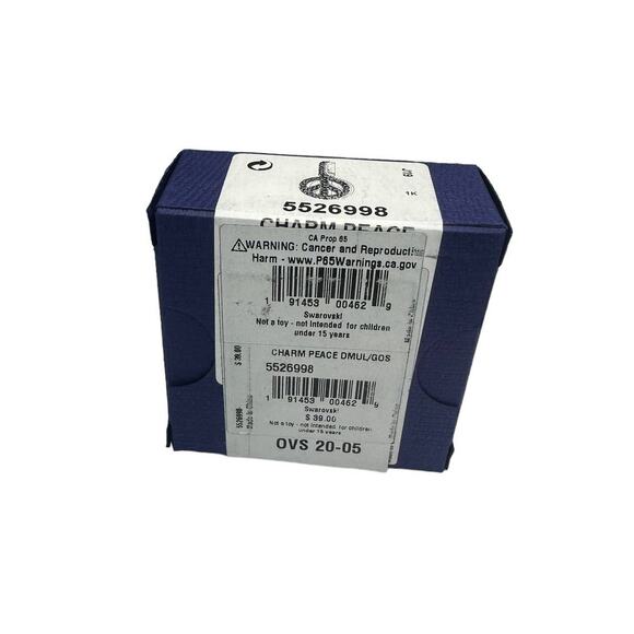 Swarovski Remix Collection Peace Charm Gold tone - Picture 3 of 3